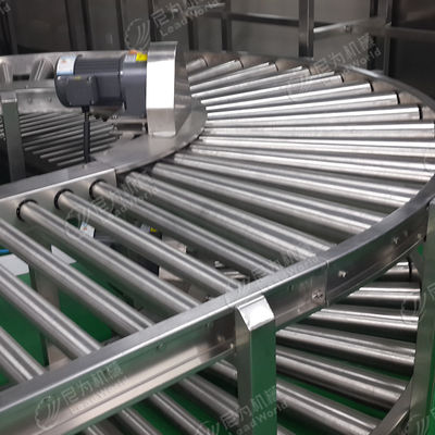 Fireproof Stainless Steel Roller Turner Snake Curve Conveyor System